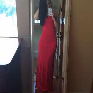 EUC sexy red maxi dress